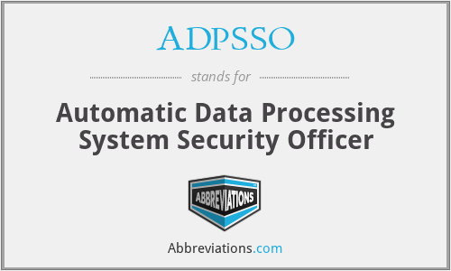 What does automatic data processing system stand for?